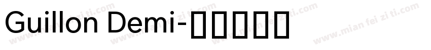 Guillon Demi字体转换